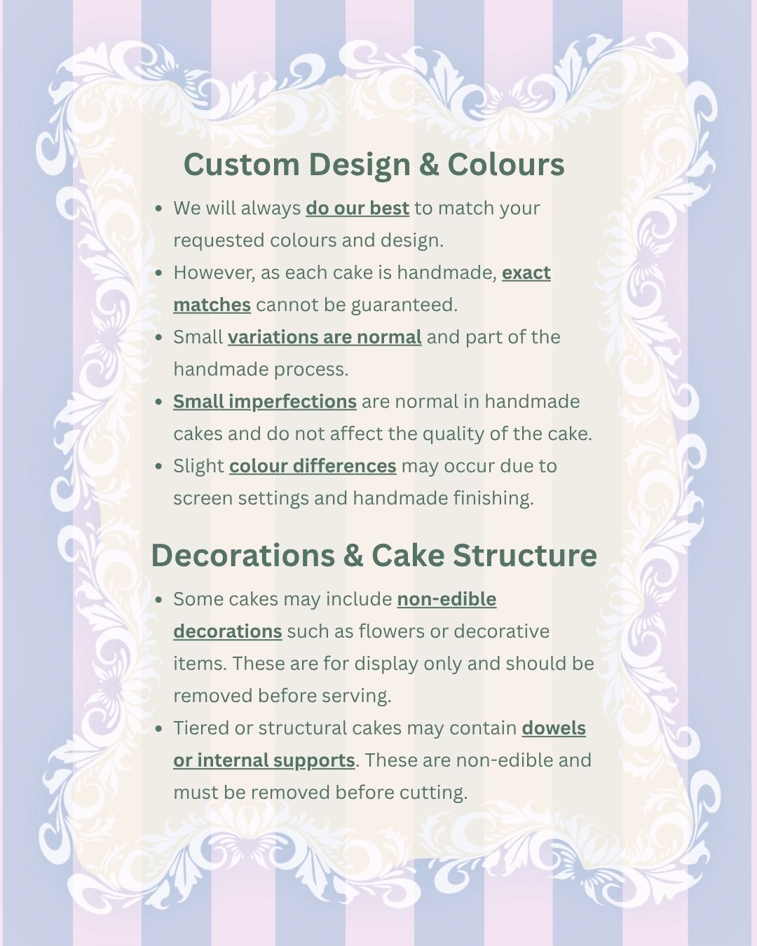 Custom Celebration Cakes