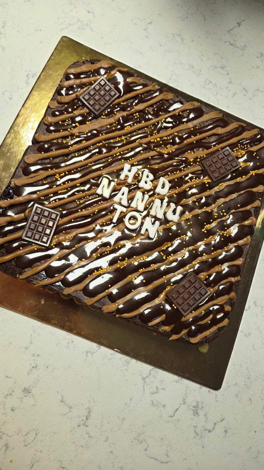 Brownie SLAB 'Double Chocolate' - Plain