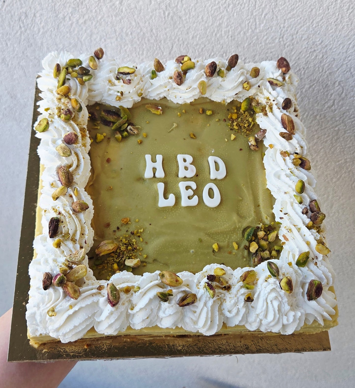 'Pistachio Heaven' Tiramisu (20cm x 20cm)