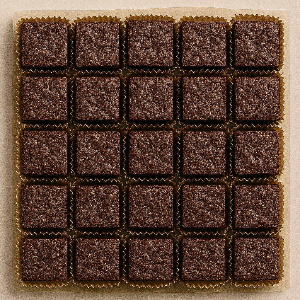 Brownie SLAB 'Double Chocolate' (pre-cut portions)